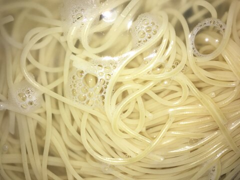 時短 もちもちパスタの茹で方